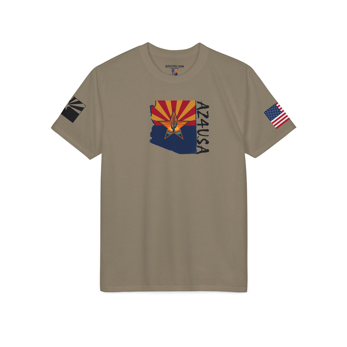 Arizona Flag "AZ4USA" Team T-Shirt — State Pride Running/Team Shirt