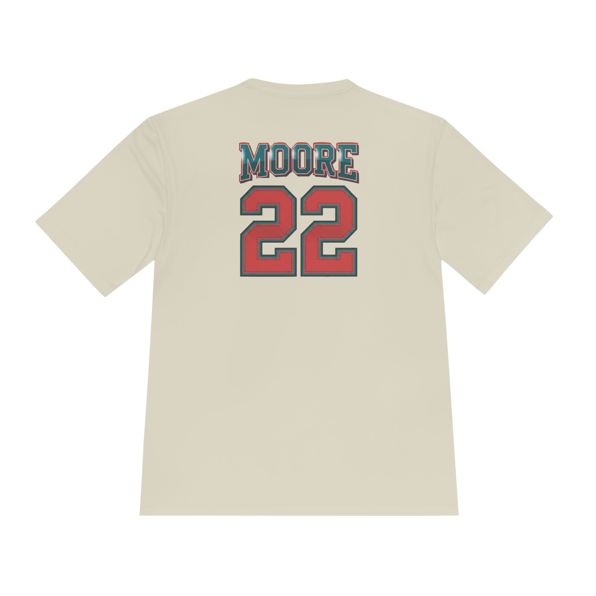47 Sports Graphic Tee — Custom 'Moore 22' Athletic Moisture‑Wicking Shirt