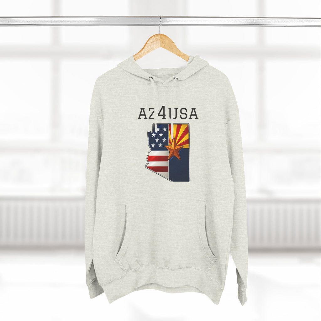Arizona Pride Fleece Hoodie, Cozy Sweatshirt, Travel Gift, Patriot Apparel, American Southwest Style