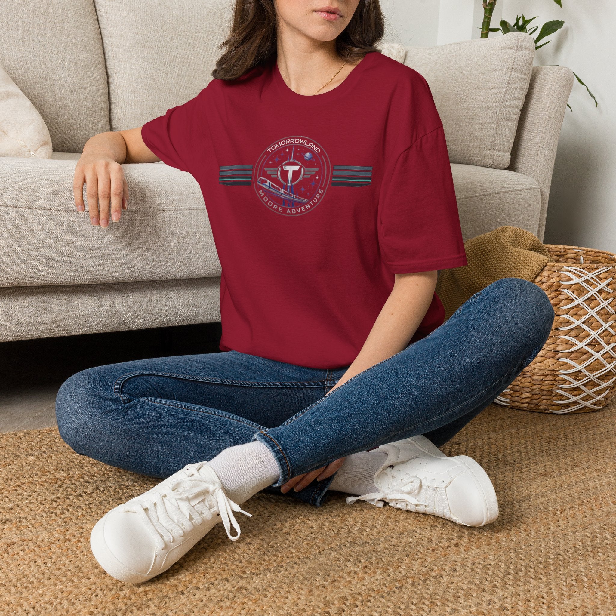 Tomorrowland 'Moore Adventure' Logo T‑Shirt — Retro Space Adventure Graphic Tee