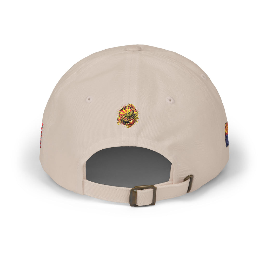 Dad Cap — Retro Grunge Scorpion Patch Baseball Hat