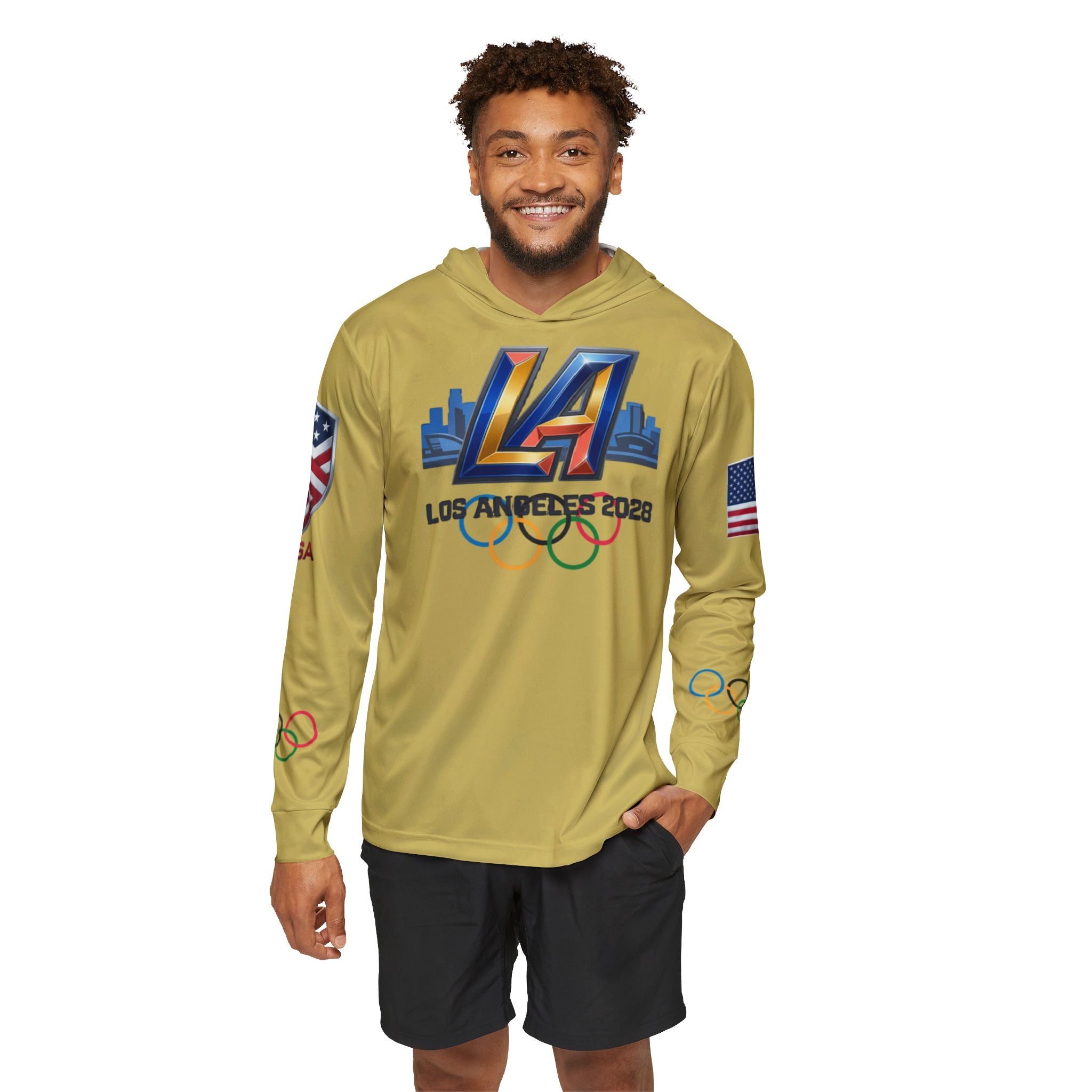 LA 2028 Olympics USA Sports Hoodie — Men’s Warmup Pullover