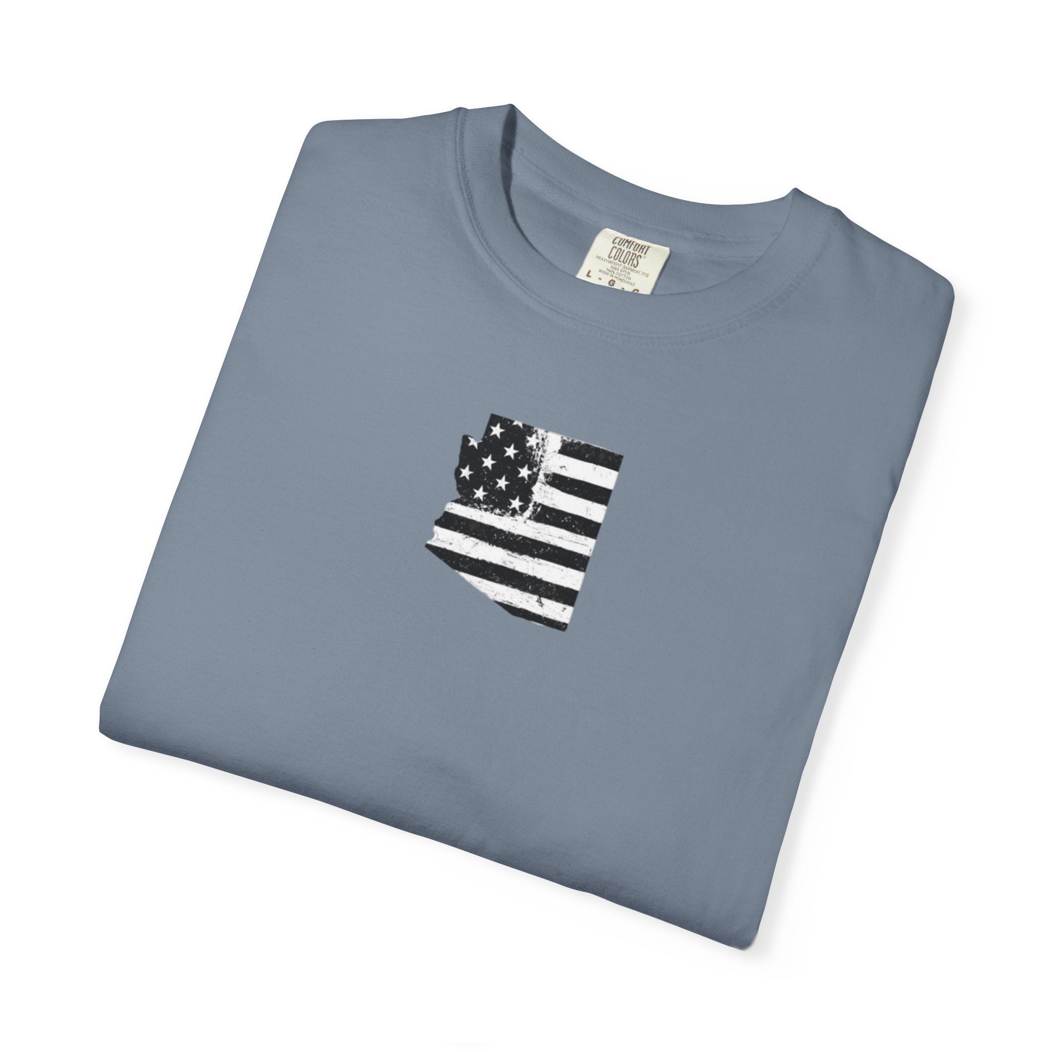Arizona Flag Tee - Born in America, American Pride Shirt, Unisex Graphic T-Shirt, Arizona Themed Apparel, Patriotic Gift