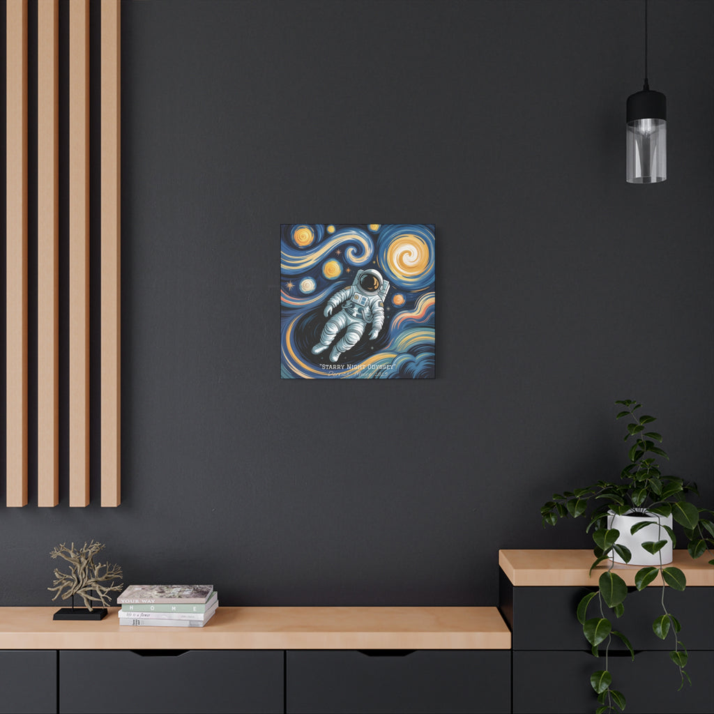 "Starry Night Odyssey" 2025 - Matte Stretched Canvas Wall Art