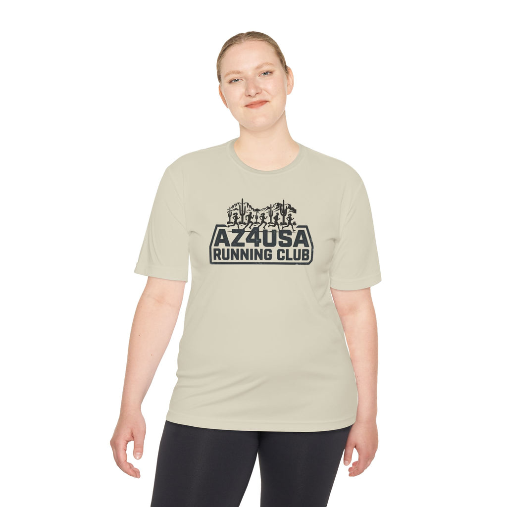 Az4USA Running Club Moisture-Wicking Tee — Trail Skyline Graphic