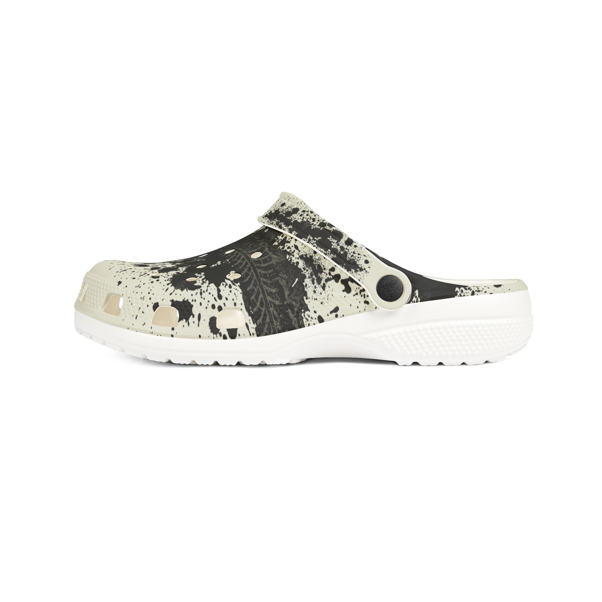 Splatter Print EVA Clogs — Lightweight Foam Slip-On Shoes