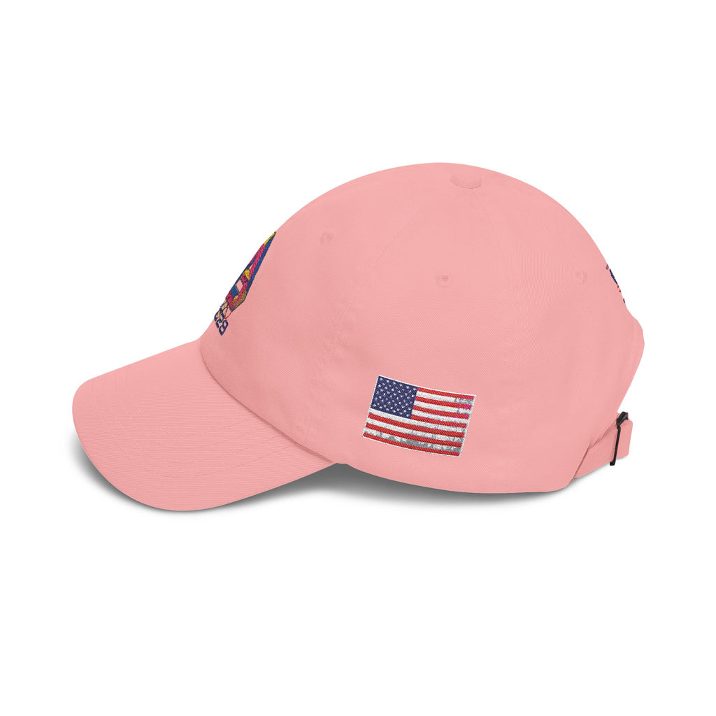 2028 VA Dad Cap – Retro Multicolor Embroidered Baseball Hat with American Flag