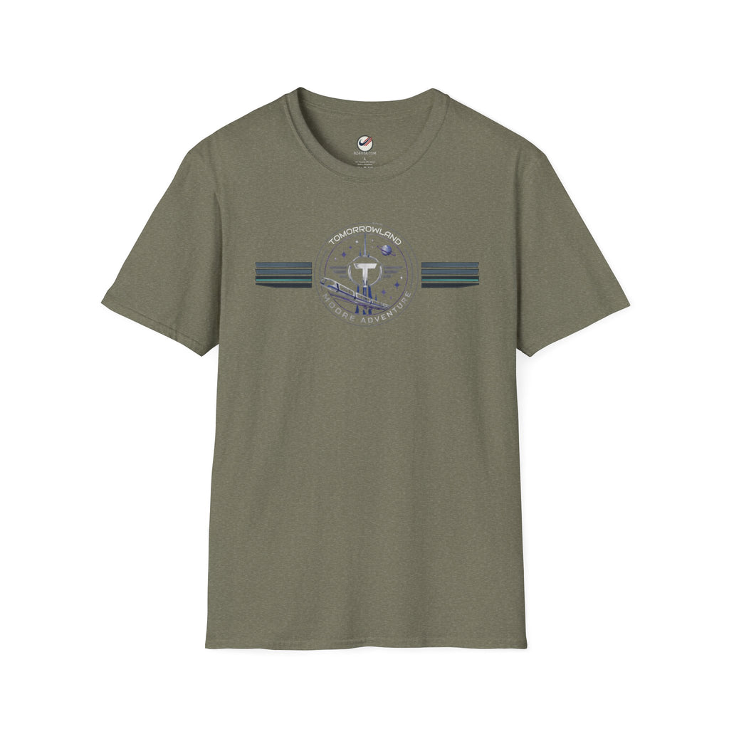 Tomorrowland 'Moore Adventure' Logo T‑Shirt — Retro Space Adventure Graphic Tee