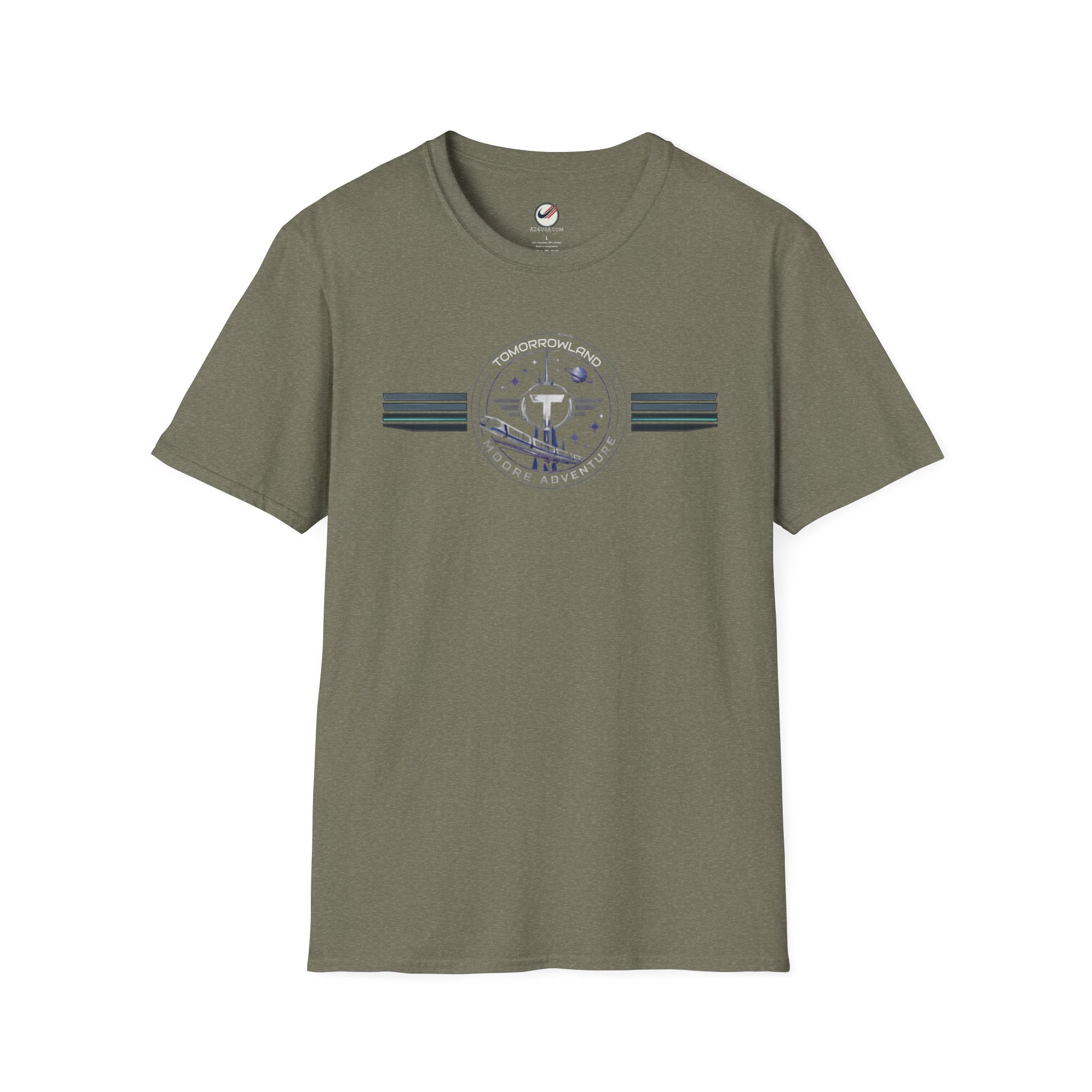 Tomorrowland 'Moore Adventure' Logo T‑Shirt — Retro Space Adventure Graphic Tee