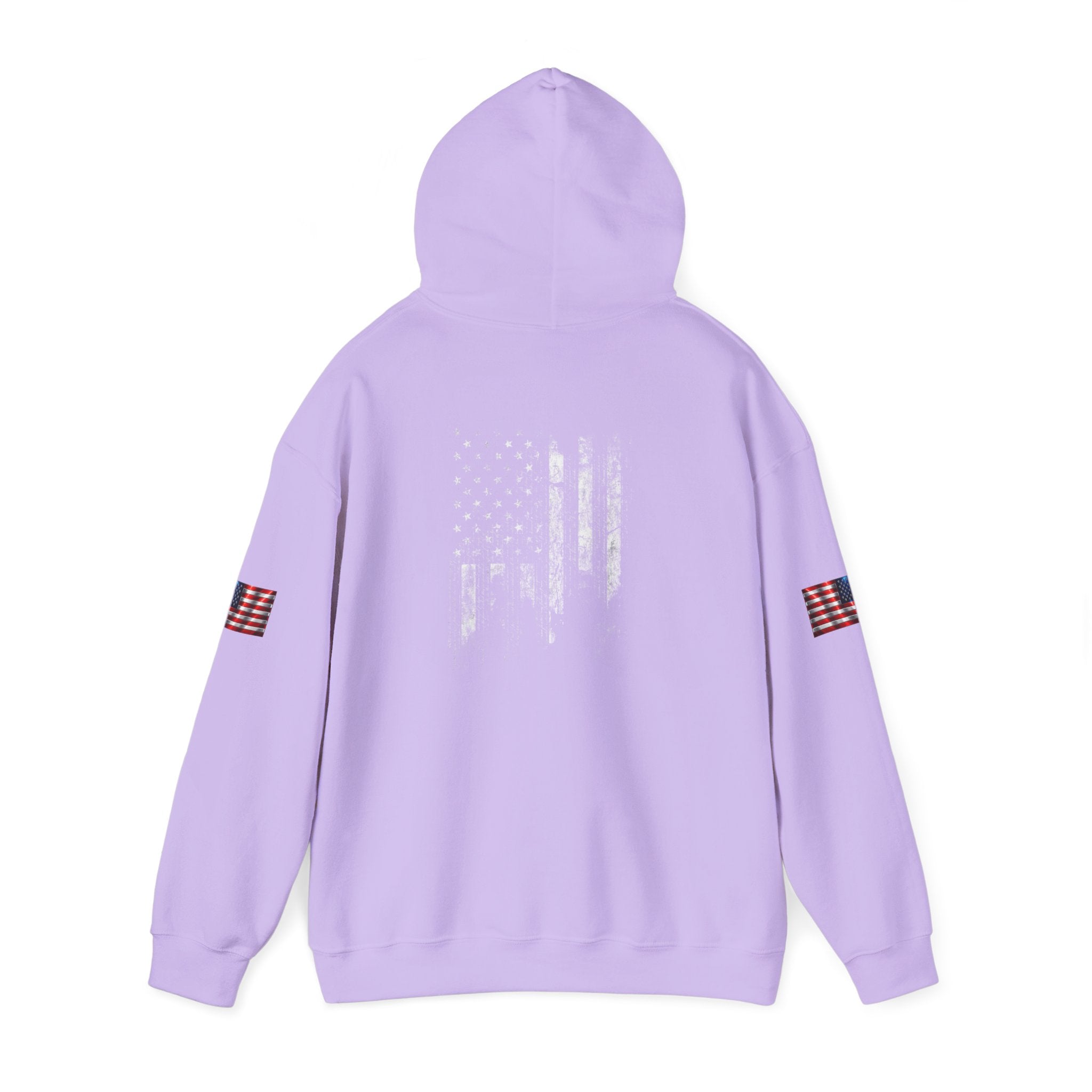 Born Free Hoodie — Minimalist White Pullover with 'BORN FREE' Text
