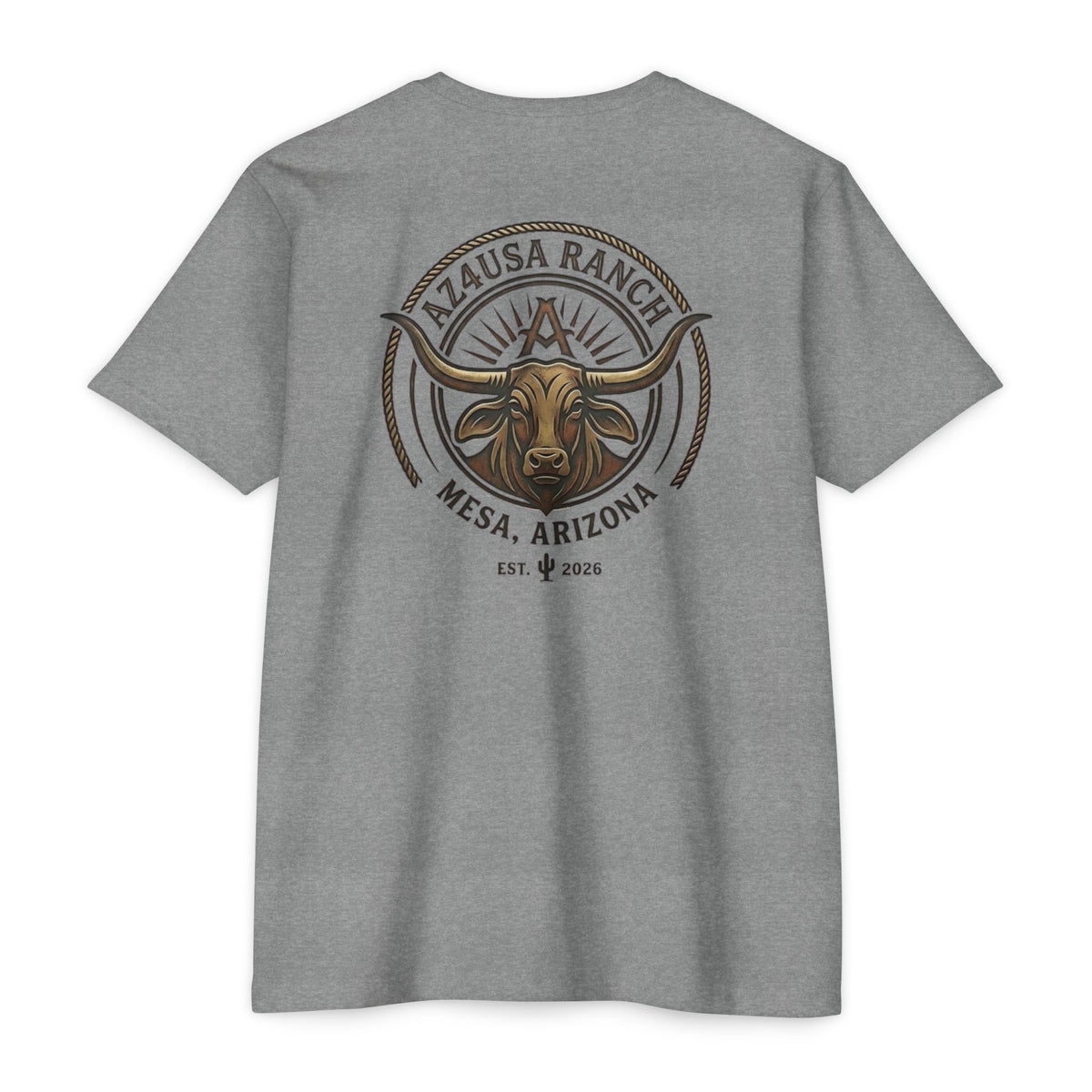 Arizona Ranch T-Shirt — "AZ4USA Ranch" Western Graphic Tee