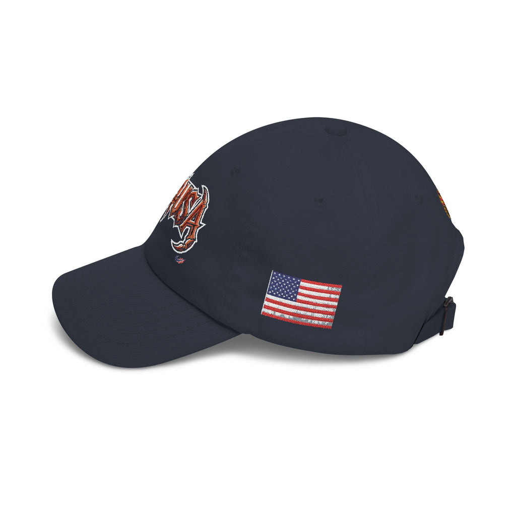 Dad Cap — Retro Grunge Scorpion Patch Baseball Hat