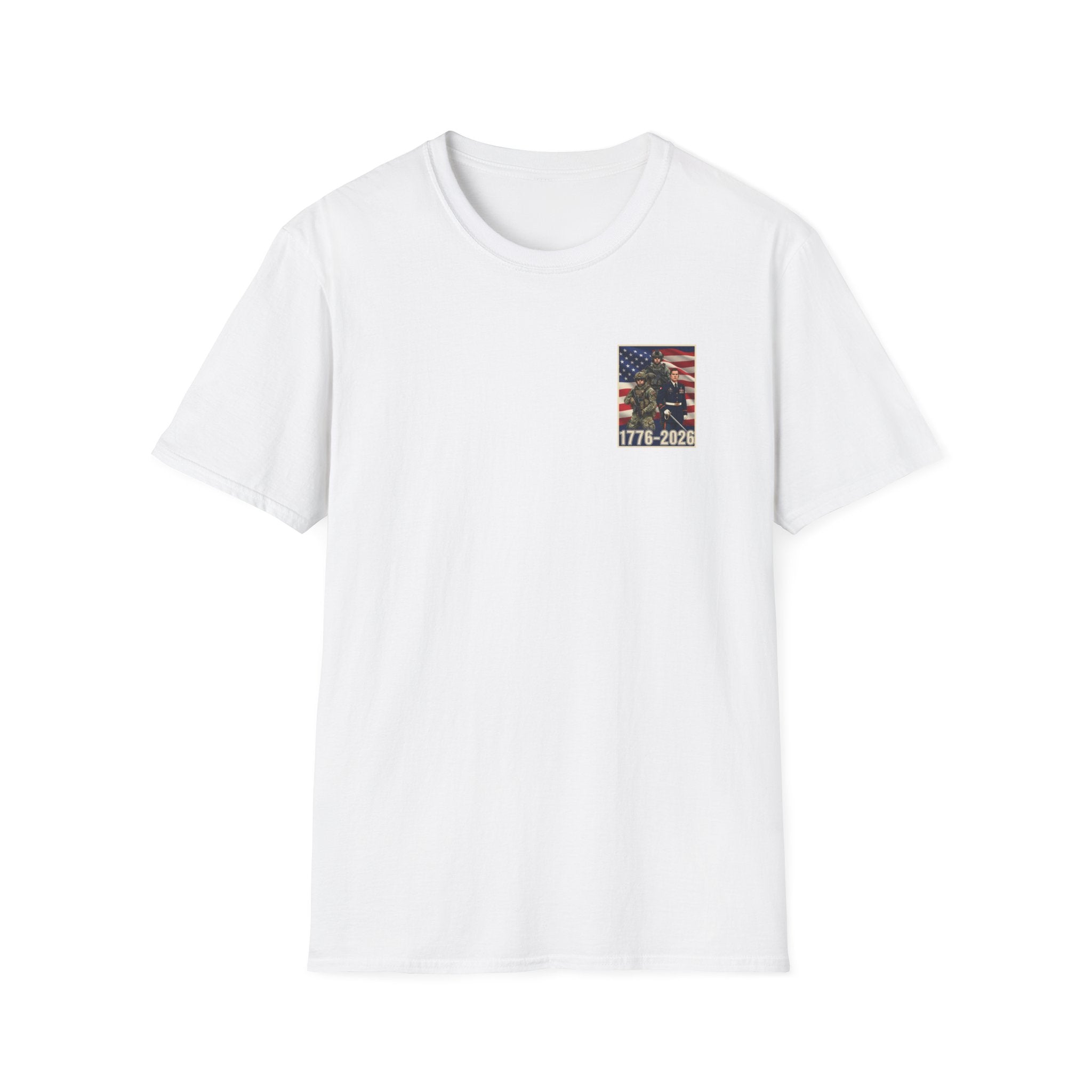 Patriotic Eagle 250 YEARS T-Shirt — "God Bless America" Born Free USA Tee