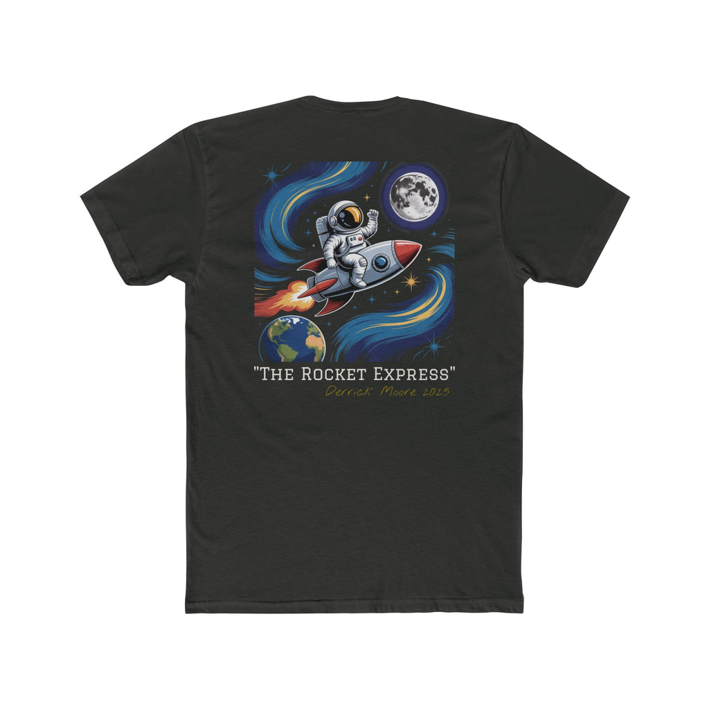 "The Rocket Express" 2025 on back - space4me front logo T-Shirt