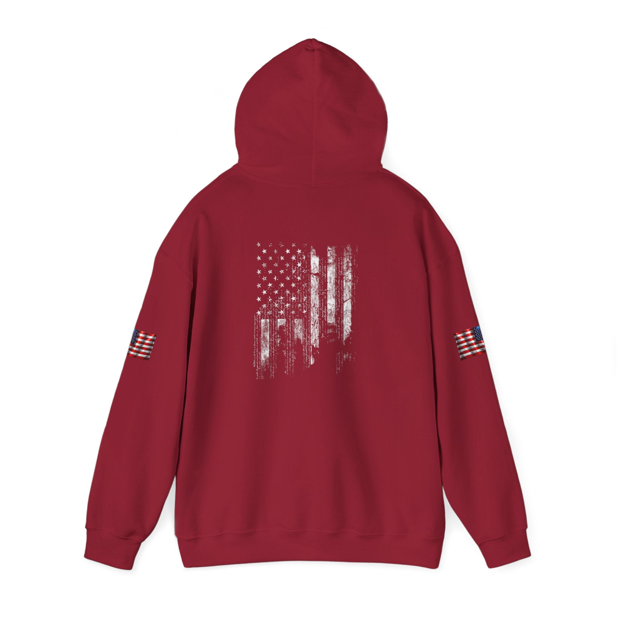 Born Free Hoodie — Minimalist White Pullover with 'BORN FREE' Text