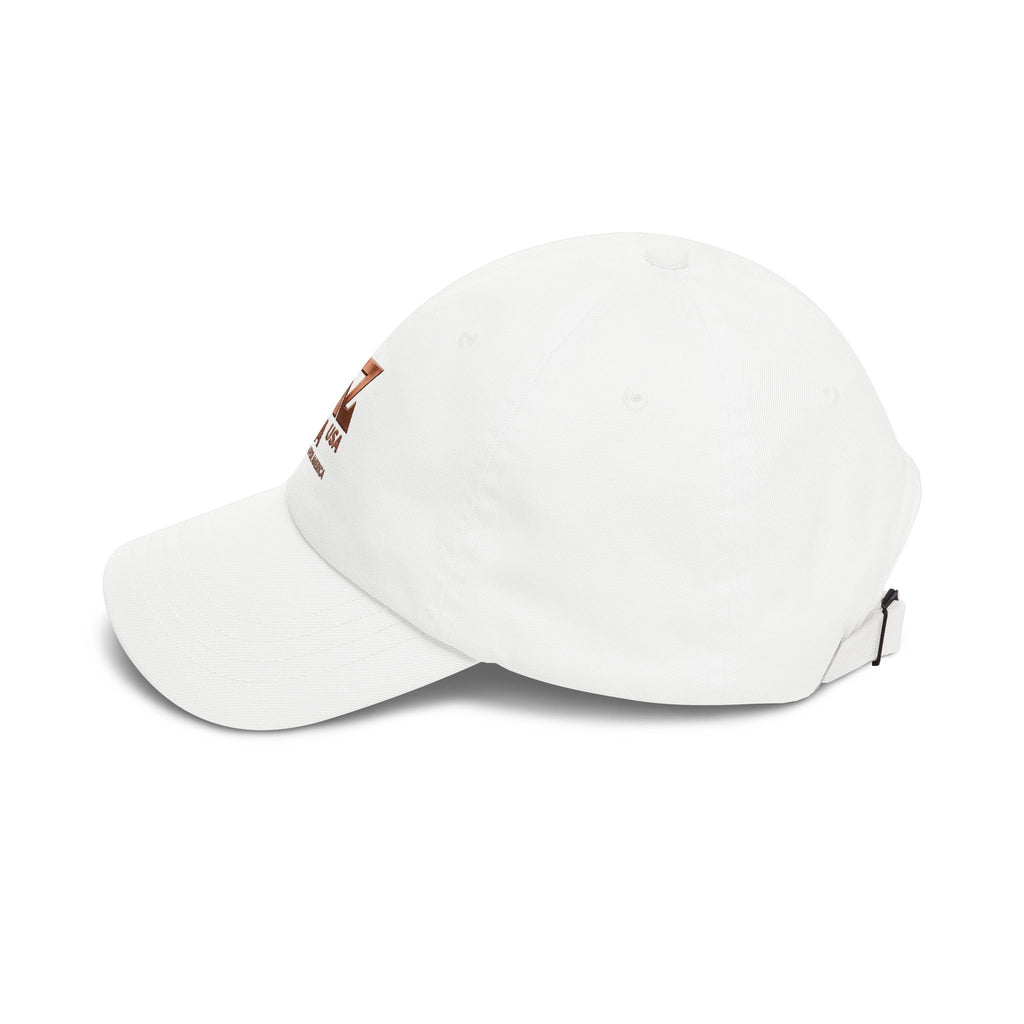 Classic Dad Cap — Metallic Rose Gold AZ4USA Embroidered Baseball Hat