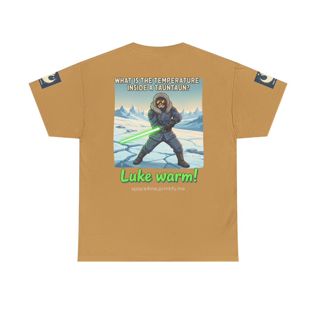 Luke Warm! Star Wars Luke Skywalker Tauntaun Joke T-Shirt Rebel Alliance