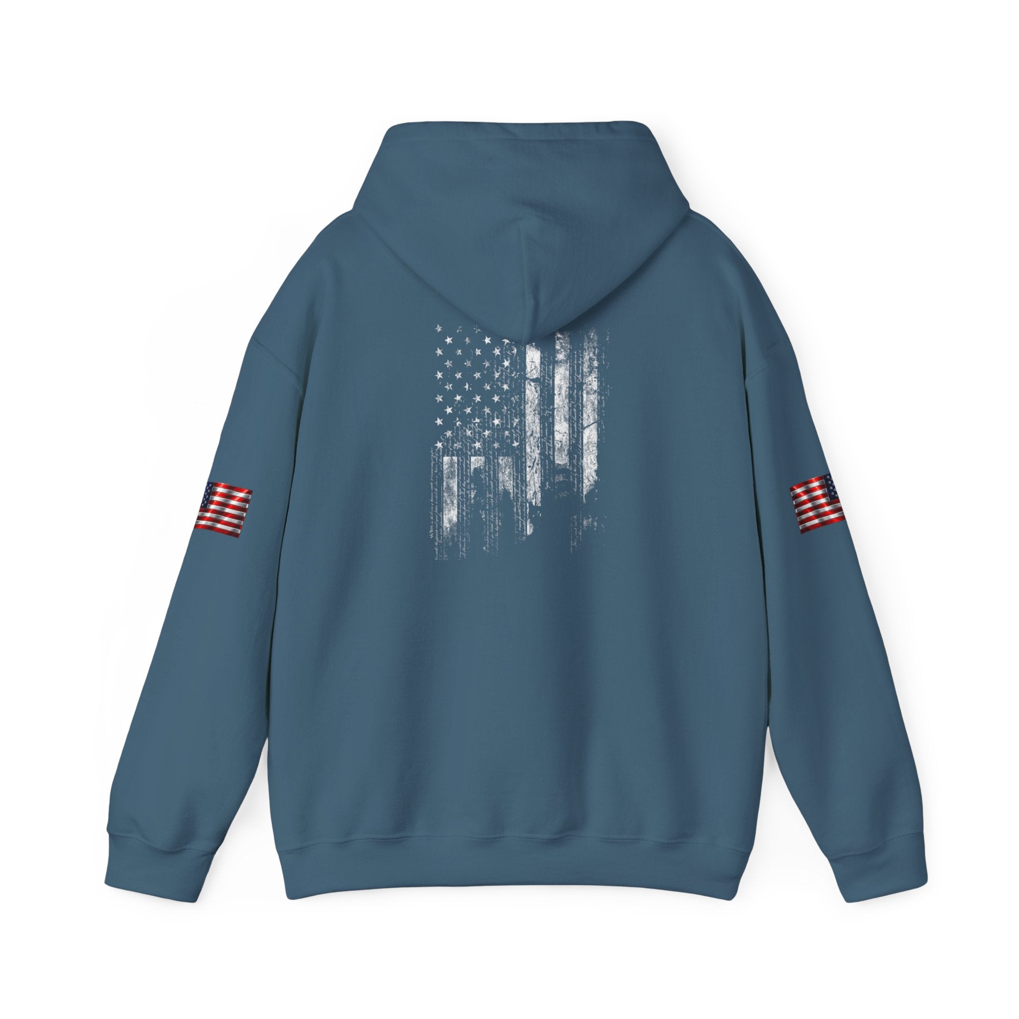 Born Free Hoodie — Minimalist White Pullover with 'BORN FREE' Text
