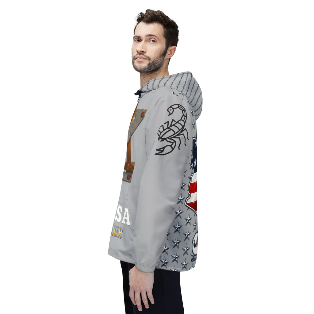 AZ4USA Windbreaker Jacket - American Pride - Arizona Roots Hooded Windbreaker