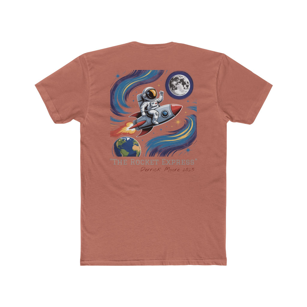 "The Rocket Express" 2025 on back - space4me front logo T-Shirt