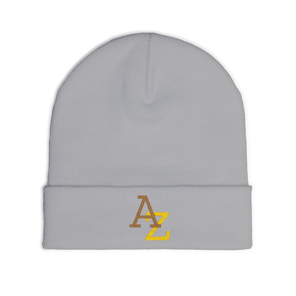 Embroidered AZ Logo Knit Beanie — Cozy Winter Hat