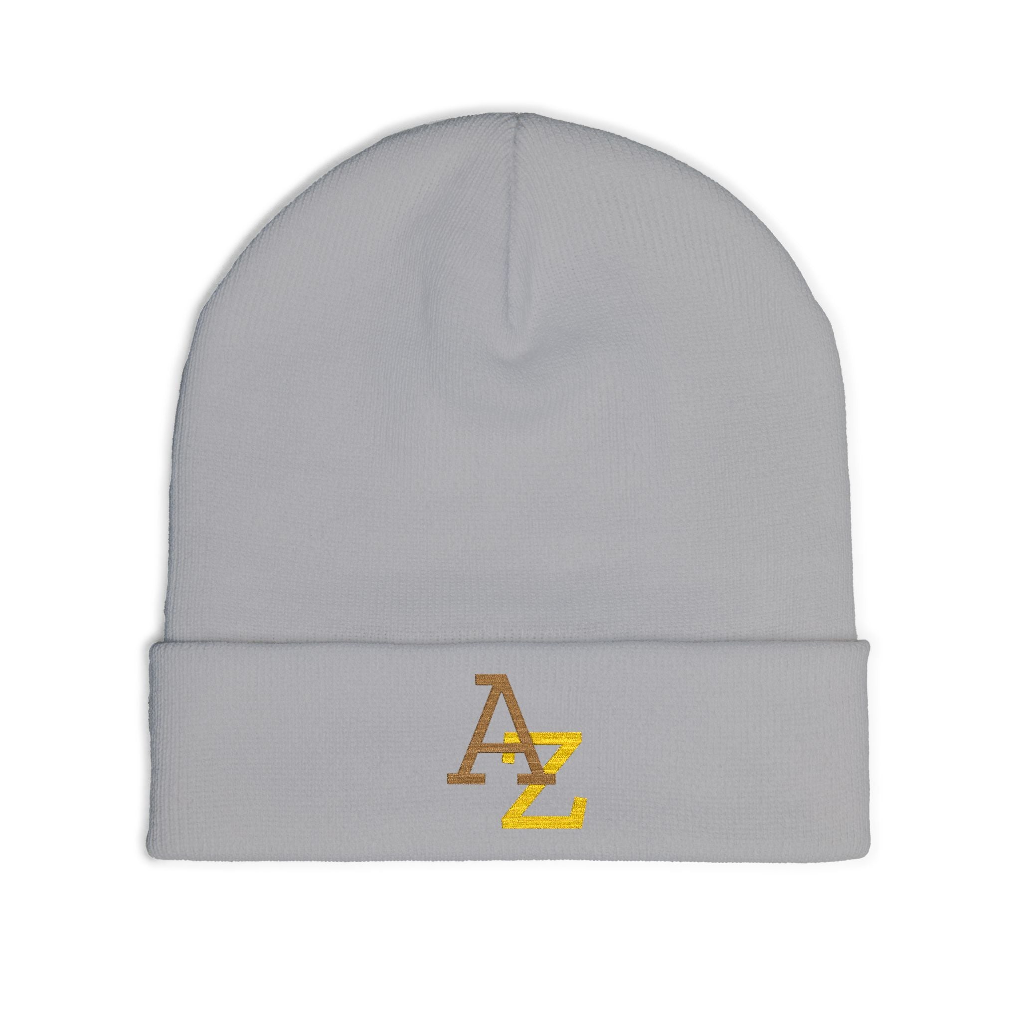 Embroidered AZ Logo Knit Beanie — Cozy Winter Hat