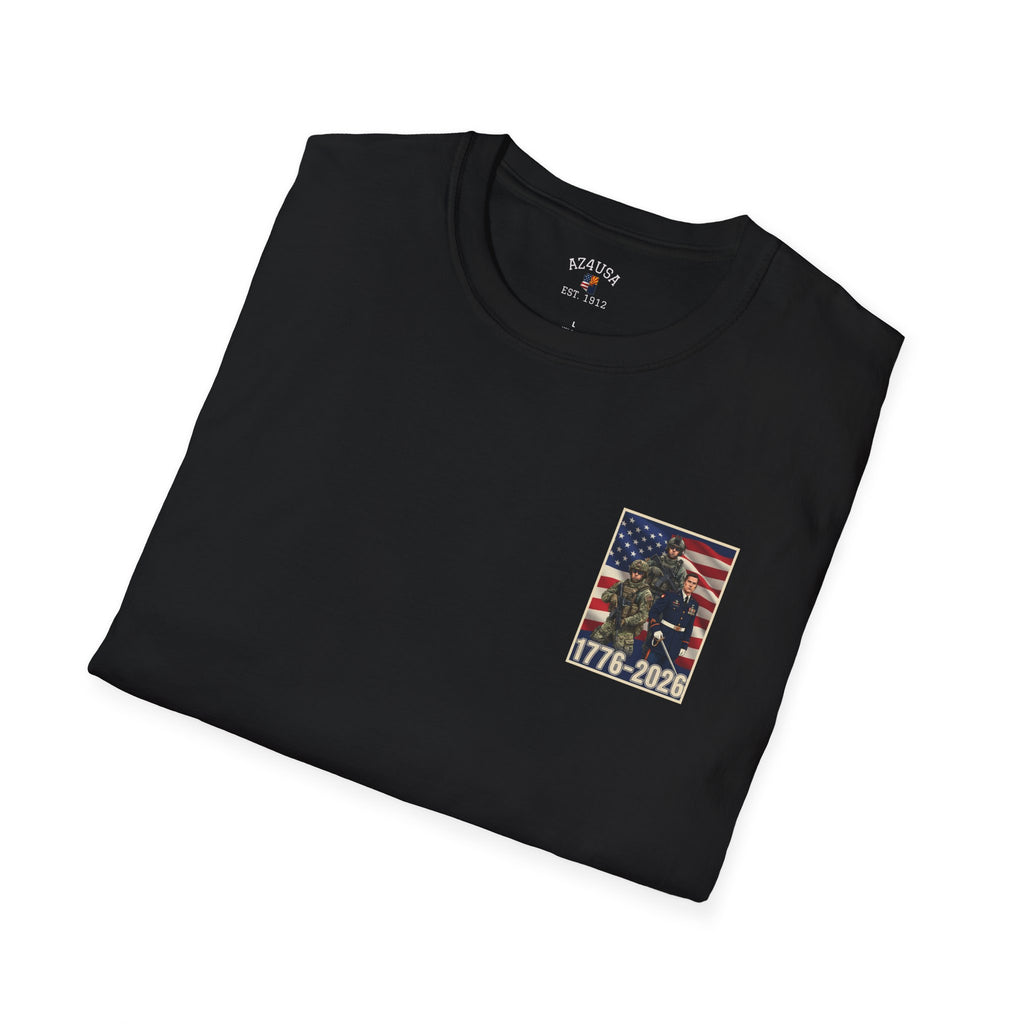 Patriotic Eagle 250 YEARS T-Shirt — "God Bless America" Born Free USA Tee