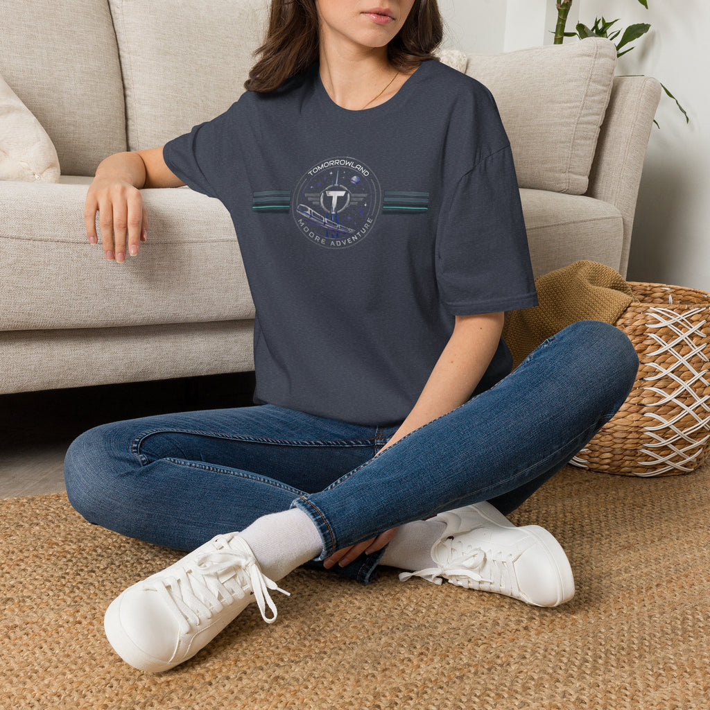 Tomorrowland 'Moore Adventure' Logo T‑Shirt — Retro Space Adventure Graphic Tee