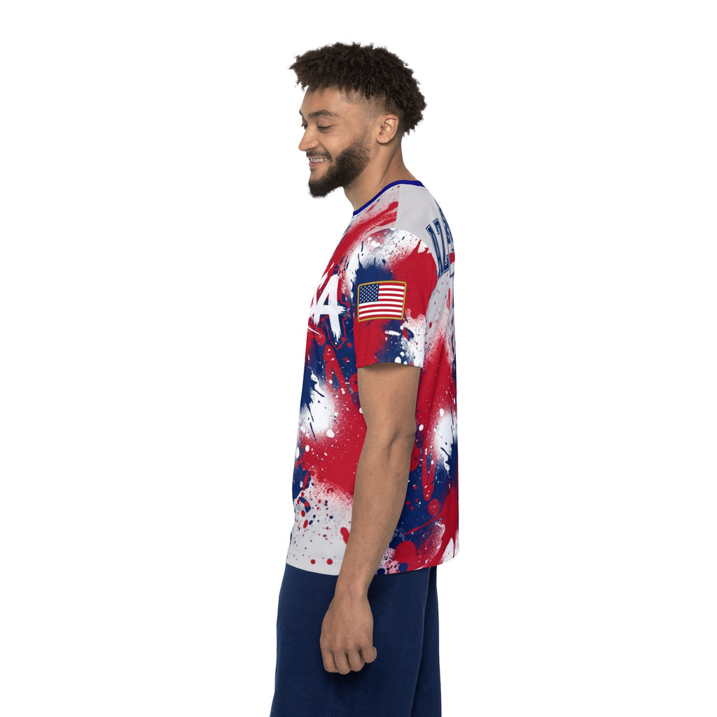 Team AZ4USA Patriotic Sports Jersey — Red, White & Blue Splash