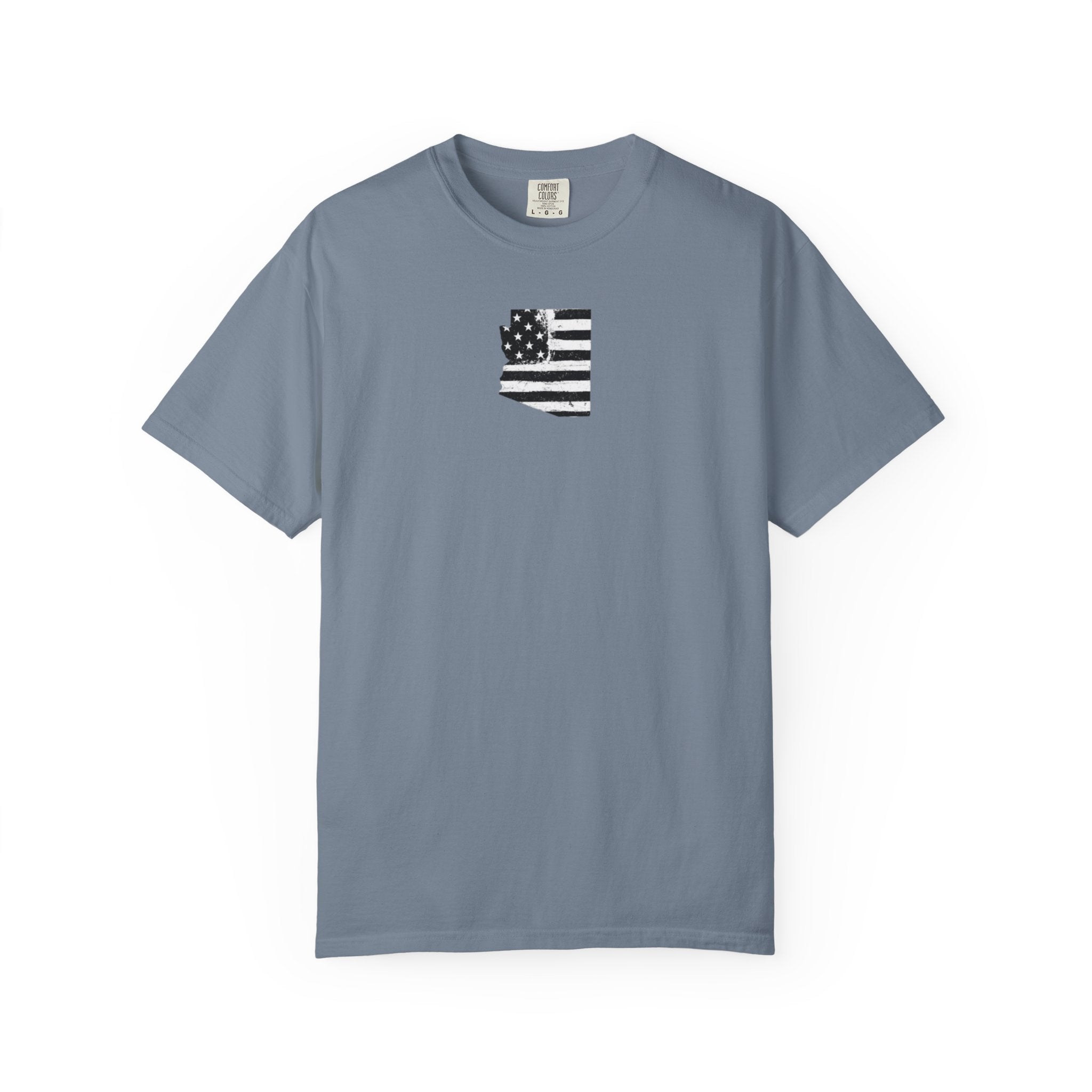 Arizona Flag Tee - Born in America, American Pride Shirt, Unisex Graphic T-Shirt, Arizona Themed Apparel, Patriotic Gift