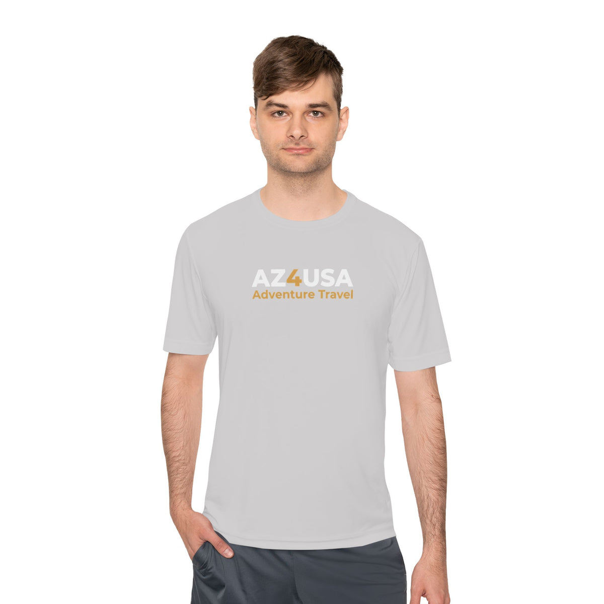 Adventure Travel Tee — “Adventure with a Sting!” Graphic Moisture-Wicking Shirt
