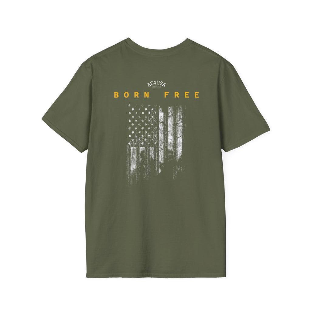 Arizona Flag Pocket Unisex Softstyle T-Shirt, Casual Wear, Summer Style, Gift for Travelers, Fourth of July Tee, Outdoor Adventure Shirt