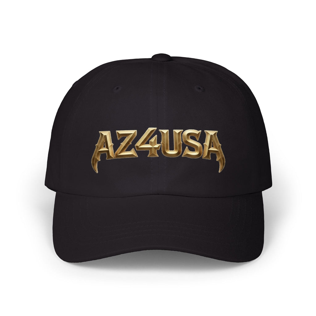 Dad Cap — 'AZ4USA' Gold Embroidered Baseball Hat