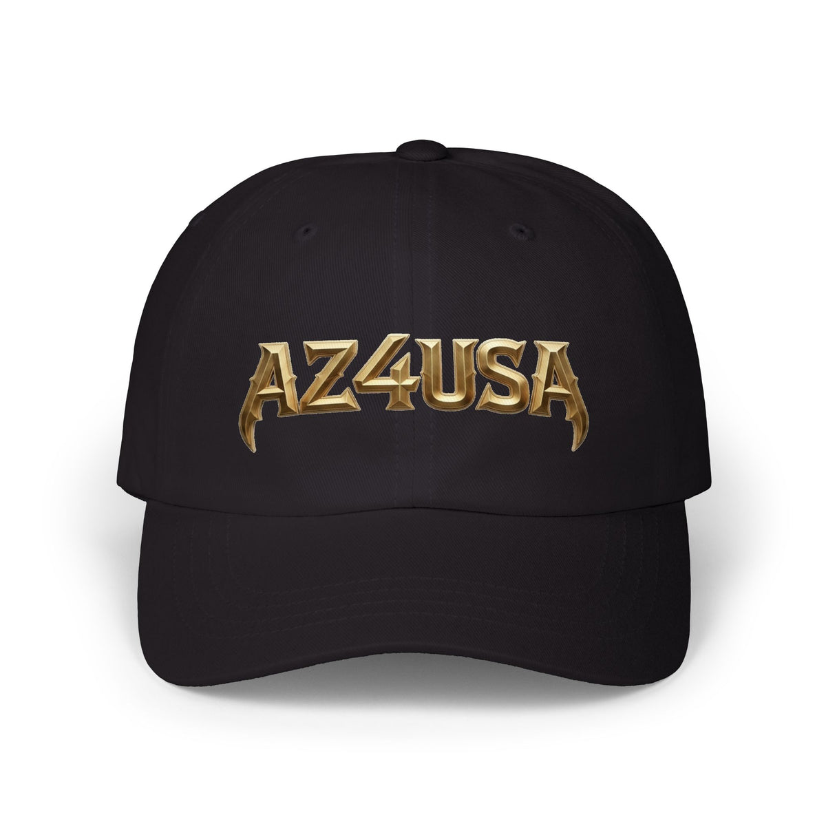 Dad Cap — 'AZ4USA' Gold Embroidered Baseball Hat