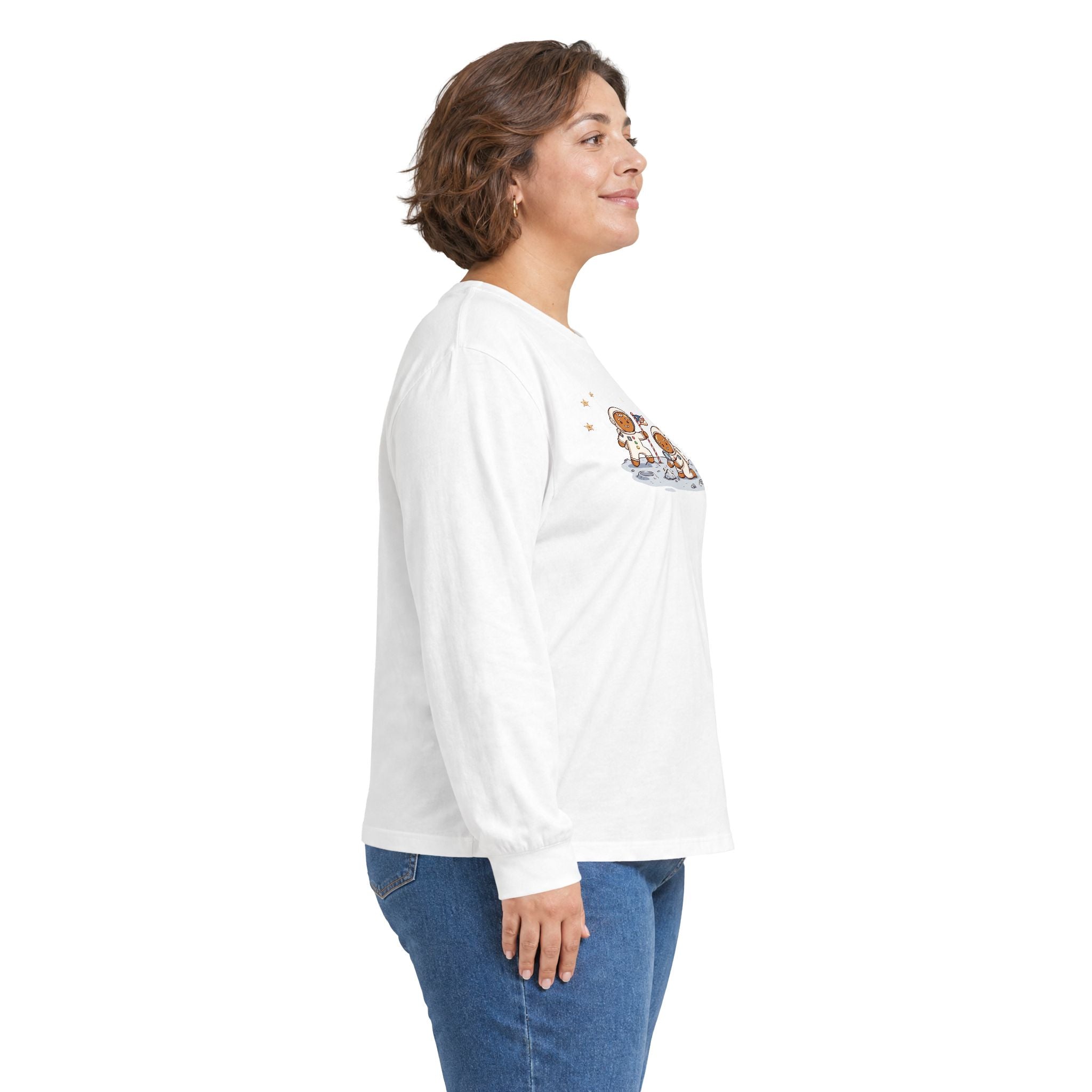 Christmas Gingerbread Crew Long Sleeve Tee — "Merry Christmas 2026"