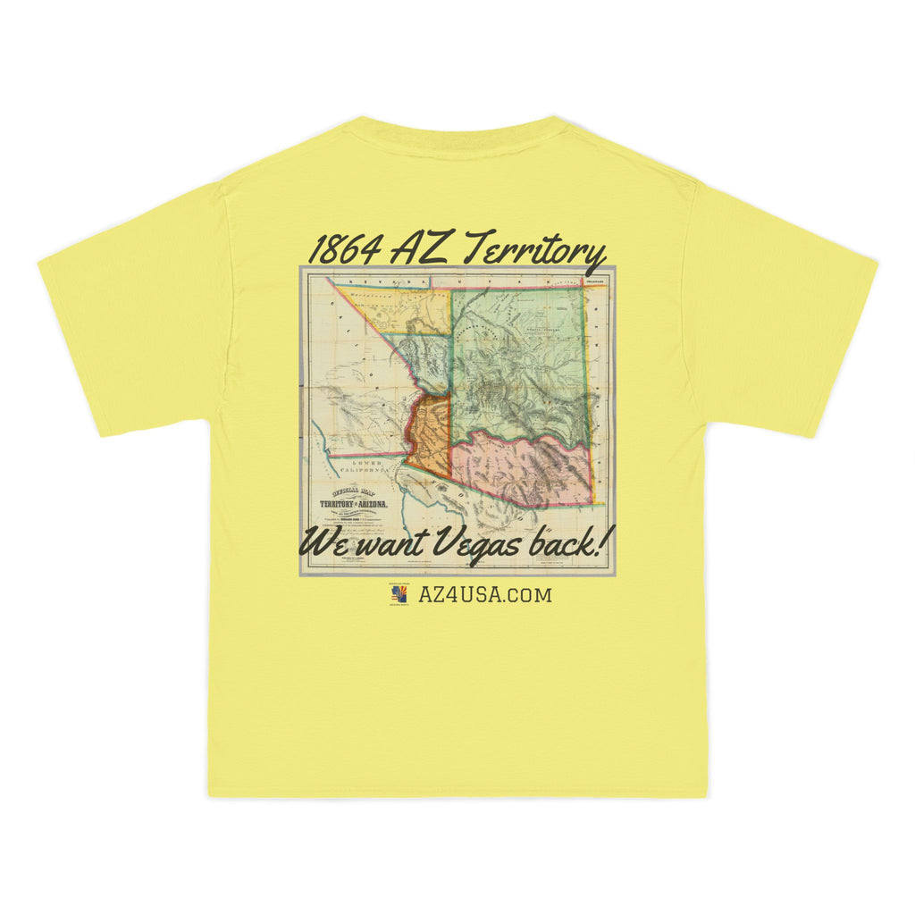 Arizona Territory 1864 T-Shirt — Vintage Map 'We Want Vegas Back' Tee