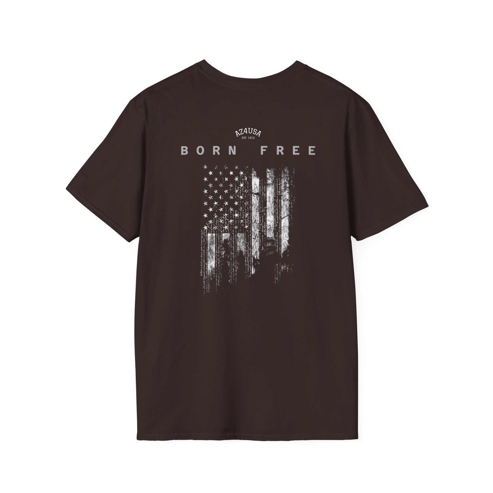Arizona Flag Pocket Unisex Softstyle T-Shirt, Casual Wear, Summer Style, Gift for Travelers, Fourth of July Tee, Outdoor Adventure Shirt