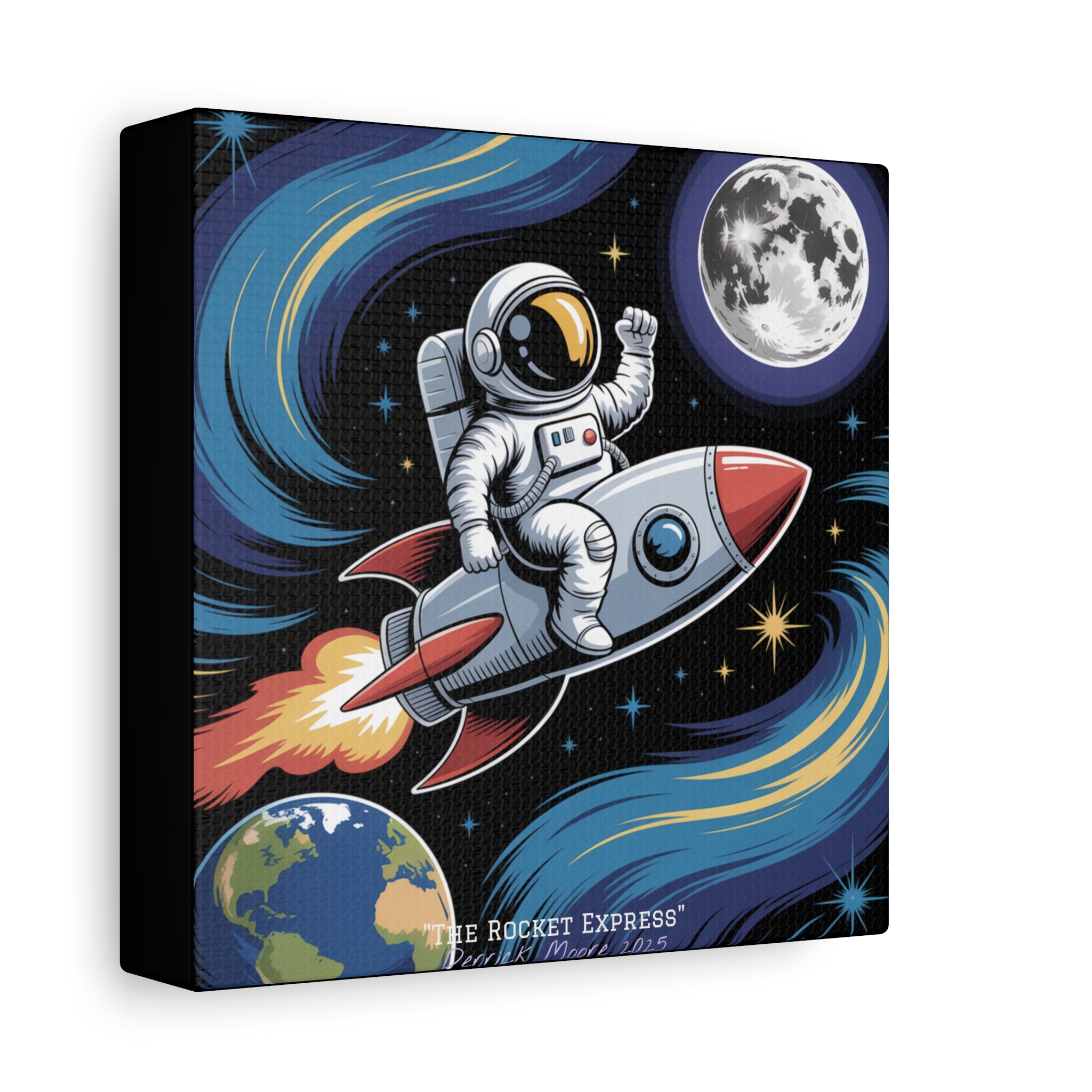 "The Rocket Express" 2025 - Matte Stretched Canvas Wall Art