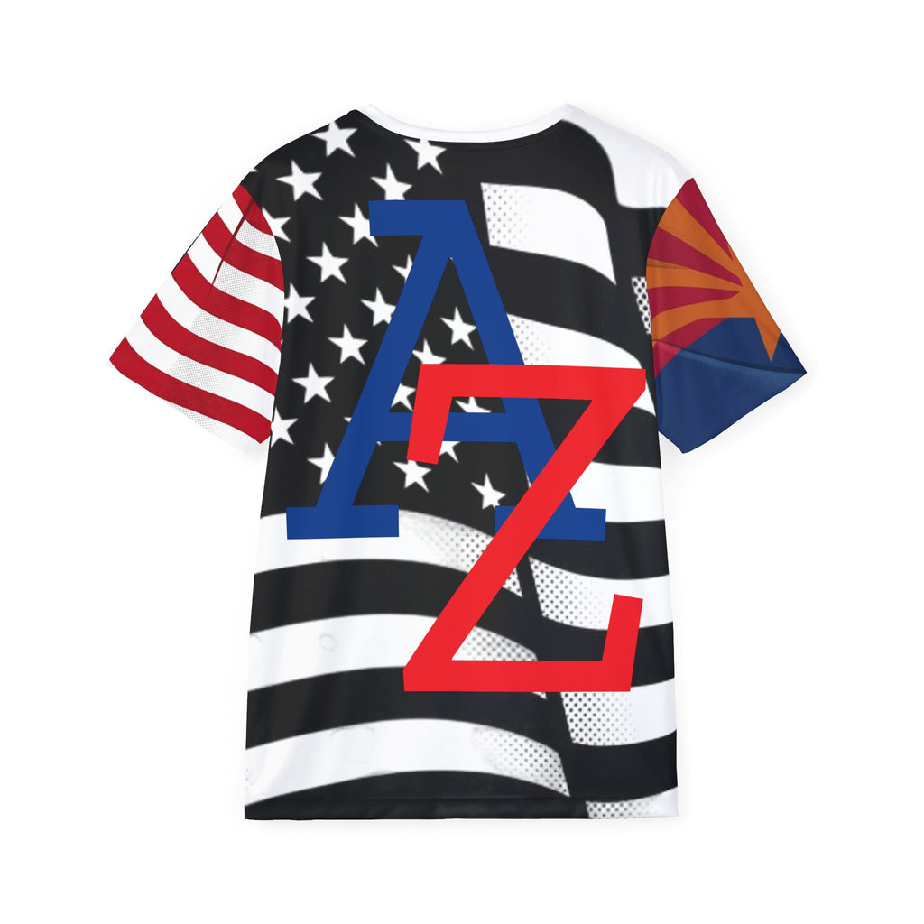 AZ4USA biking club b/w Men's Sports Jersey (AOP)