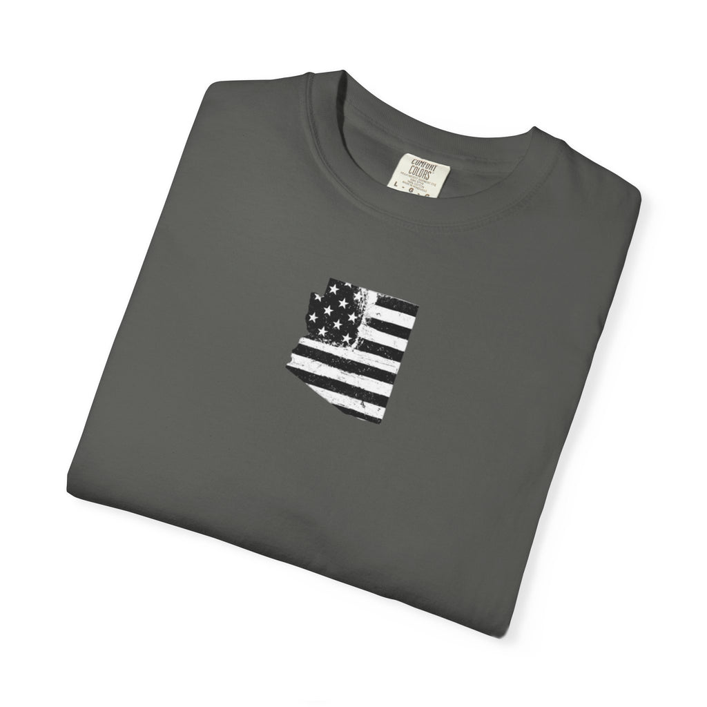 Arizona Flag Tee - Born in America, American Pride Shirt, Unisex Graphic T-Shirt, Arizona Themed Apparel, Patriotic Gift