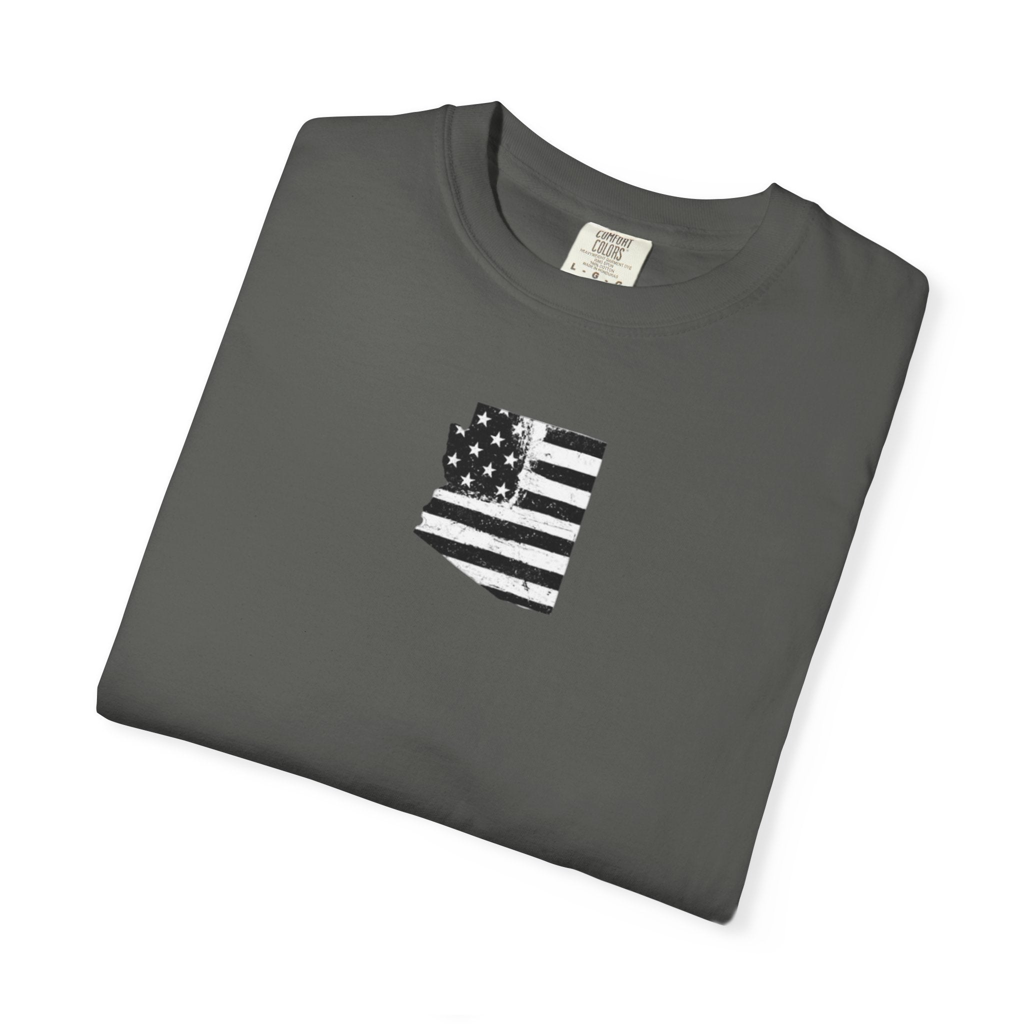 Arizona Flag Tee - Born in America, American Pride Shirt, Unisex Graphic T-Shirt, Arizona Themed Apparel, Patriotic Gift