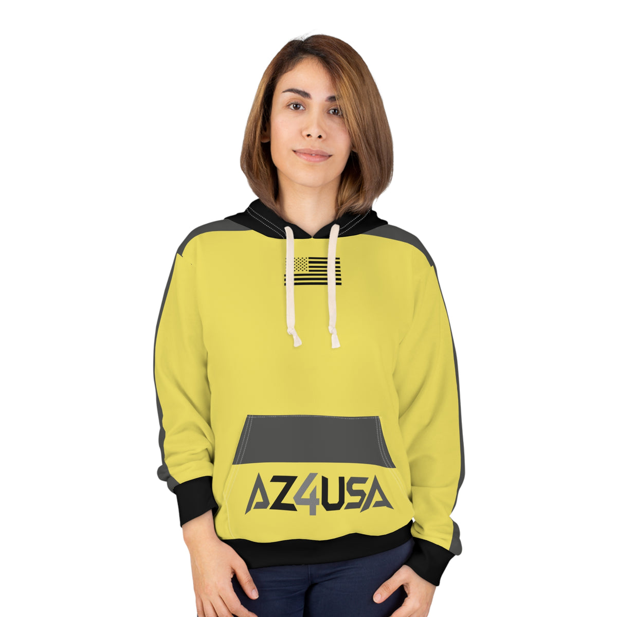 Freedom Flag Hoodie — Yellow AZ4USA Pullover