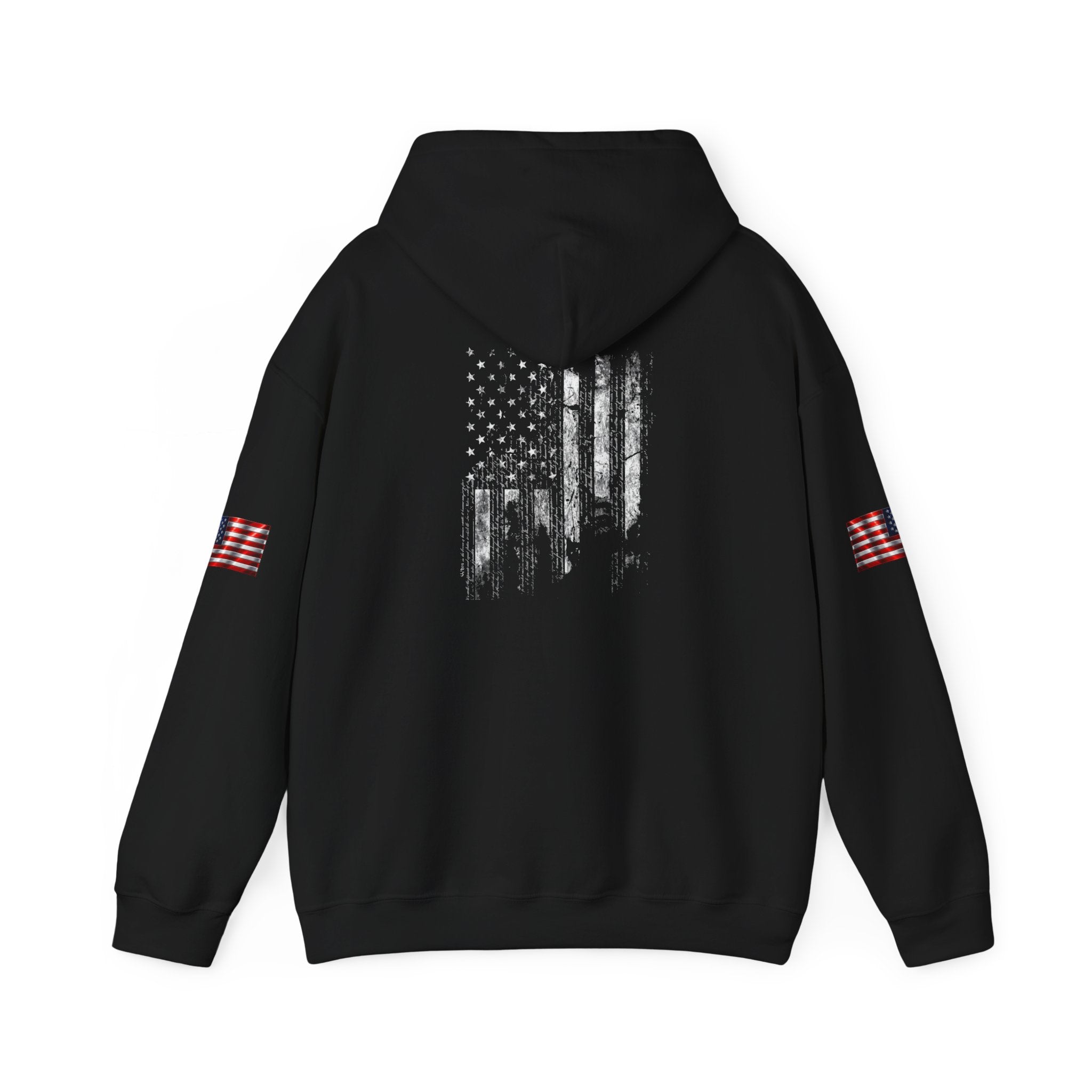 Born Free Hoodie — Minimalist White Pullover with 'BORN FREE' Text