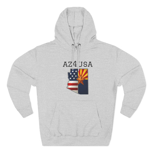 Arizona Pride Fleece Hoodie, Cozy Sweatshirt, Travel Gift, Patriot Apparel, American Southwest Style