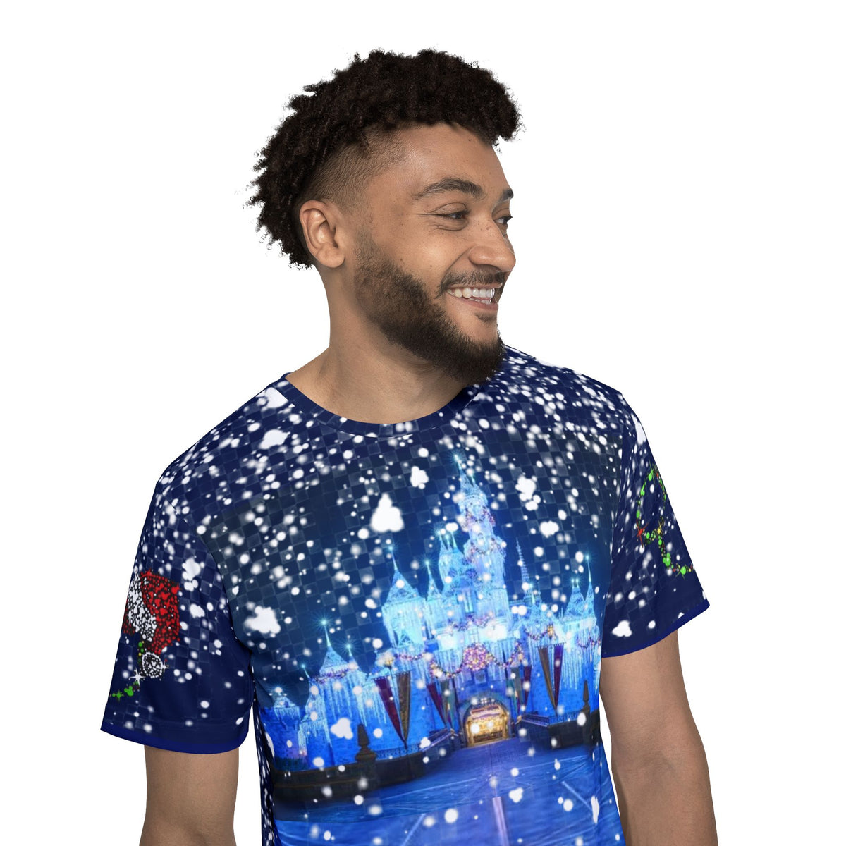 Disneyland Christmas Castle All-Over Print - mens jersey