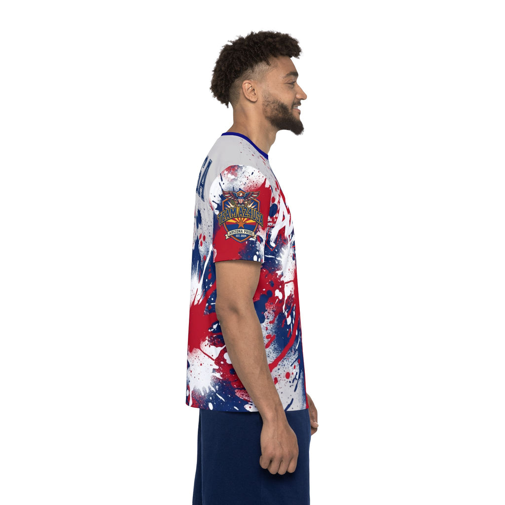 Team AZ4USA Patriotic Sports Jersey — Red, White & Blue Splash