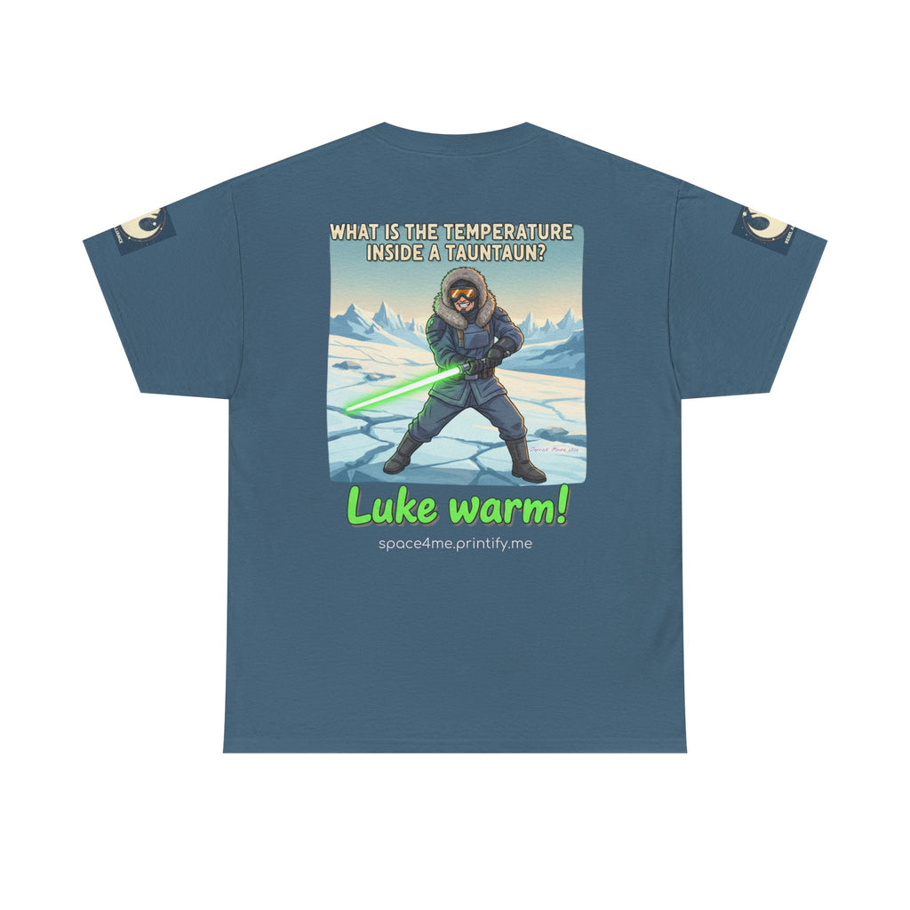 Luke Warm! Star Wars Luke Skywalker Tauntaun Joke T-Shirt Rebel Alliance