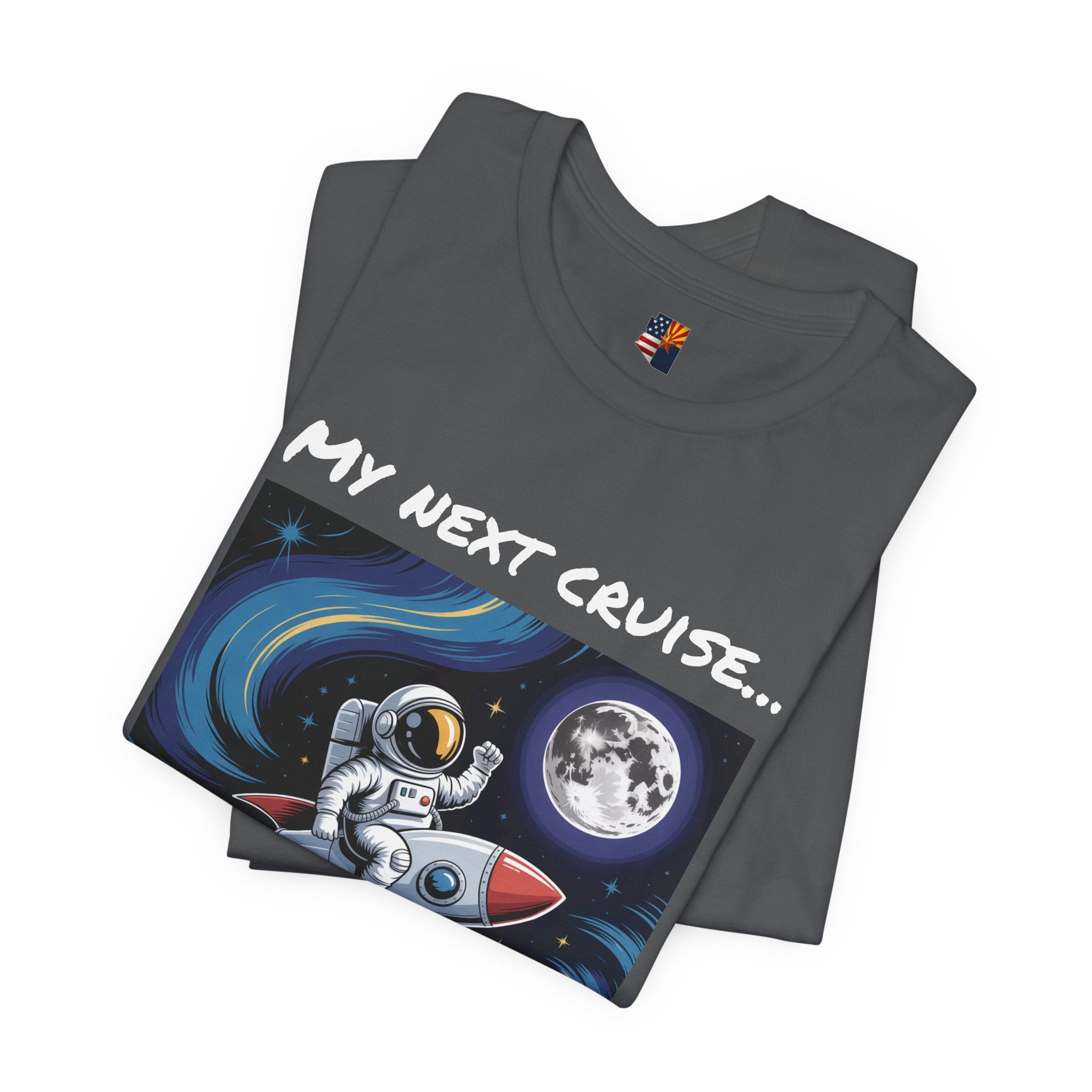 Cosmic Adventure Tee - Unisex Jersey Short Sleeve Tee, Space Lover Gift, Astronaut T-Shirt, Sci-Fi Apparel, Gift for Him/Her