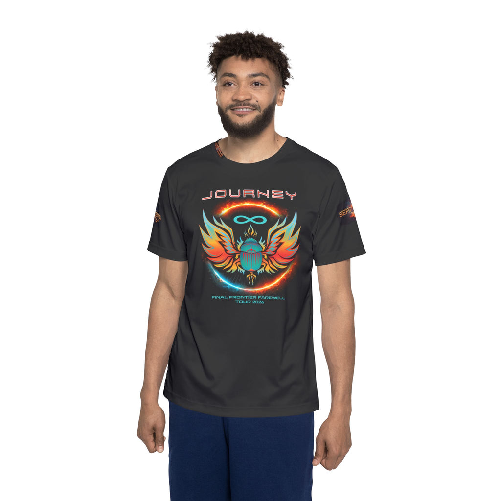 Journey Tour Scarab Sports Jersey — Men’s Band Tee with Tour Dates