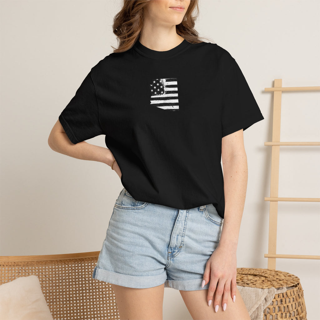 Arizona Flag Tee - Born in America, American Pride Shirt, Unisex Graphic T-Shirt, Arizona Themed Apparel, Patriotic Gift